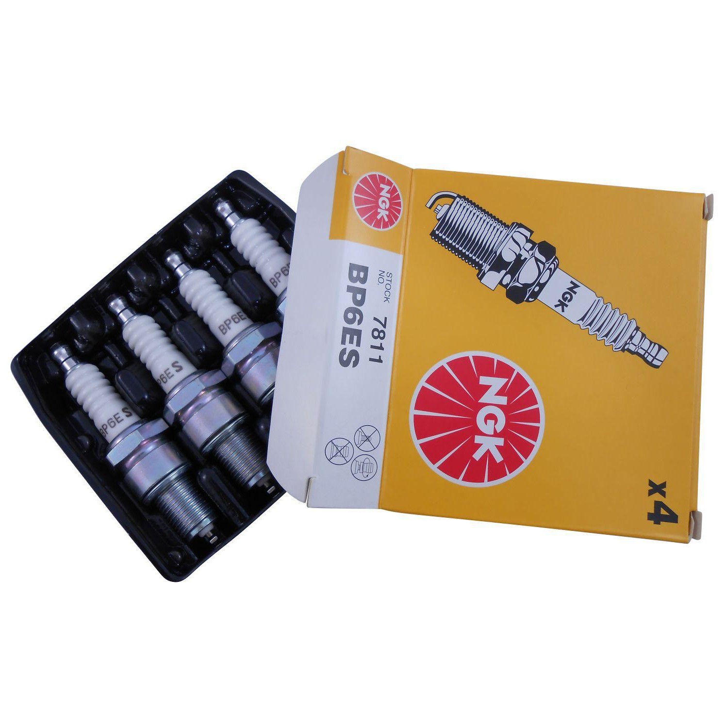 Kit 4 Vela de Ignição - NGK - BP6ES