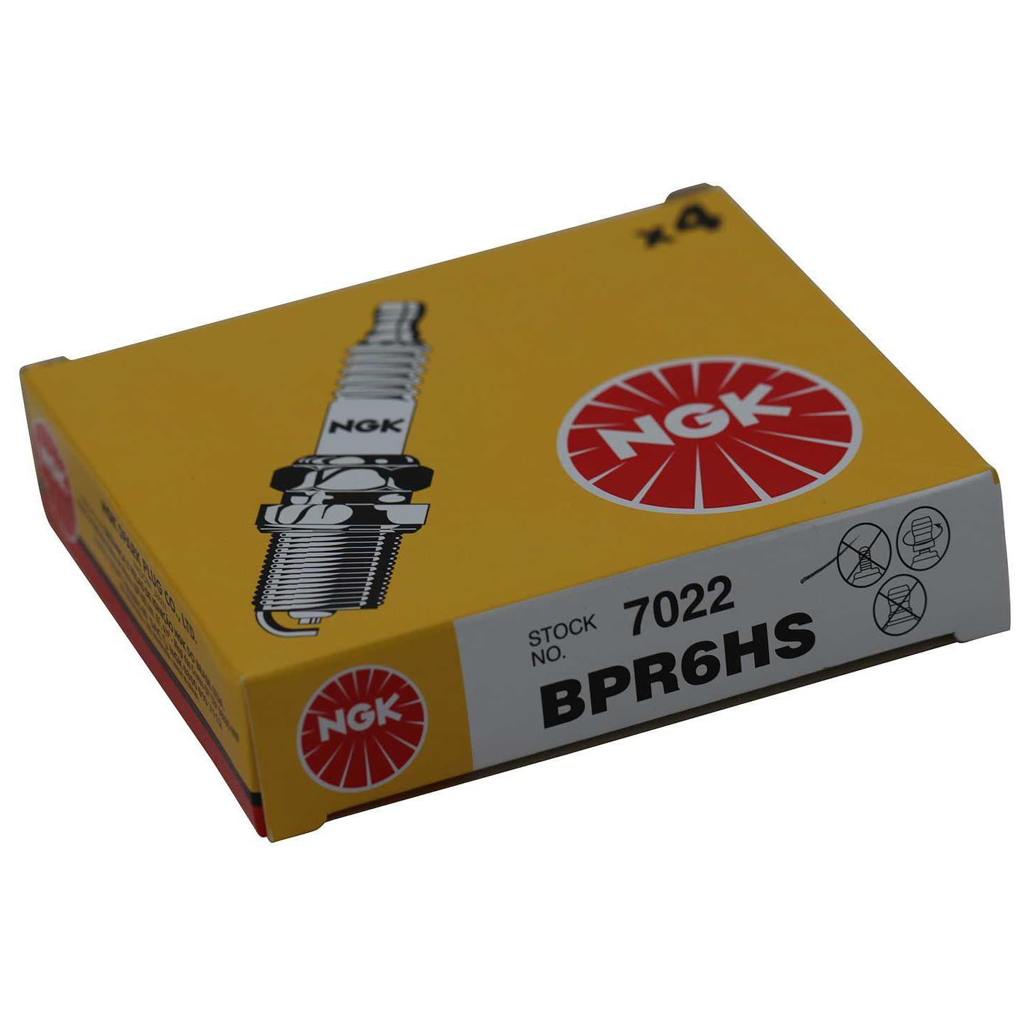 Kit 4 Vela de Ignição para Chevrolet Omega e Suprema - NGK - BPR6HS