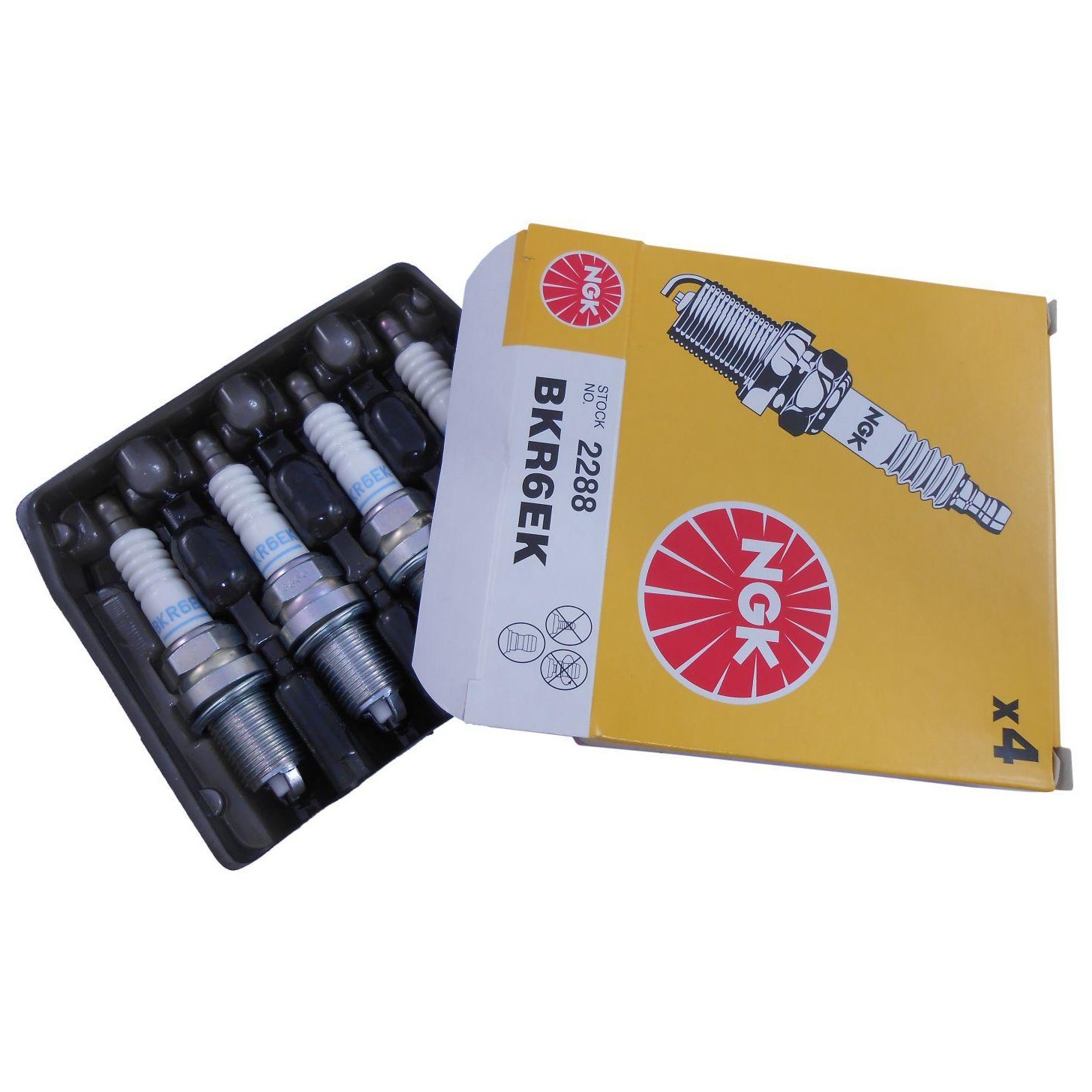 Kit 4 Vela de Ignição - NGK - BKR6EK