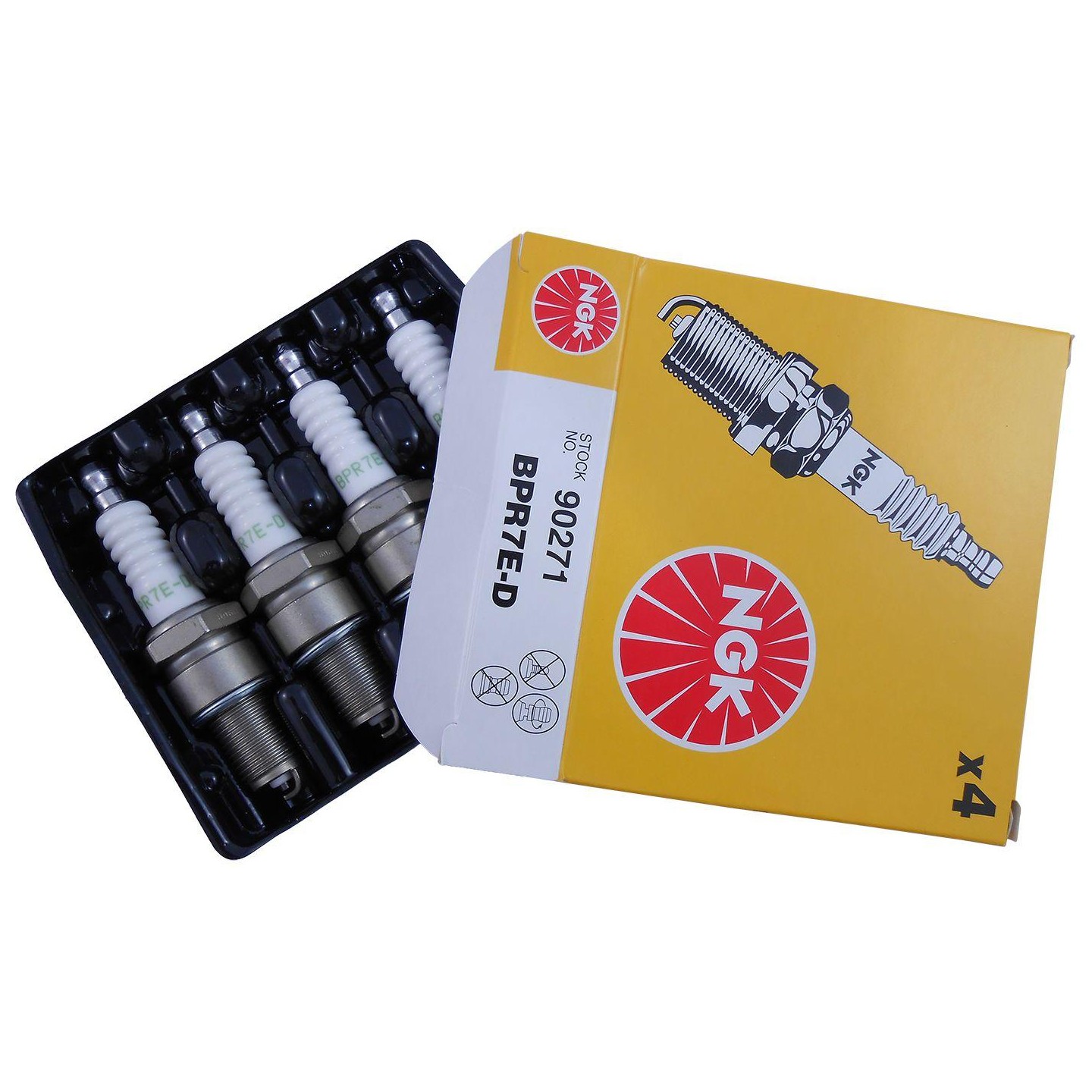 Kit 4 Vela de Ignição Green - NGK - BPR7E-D