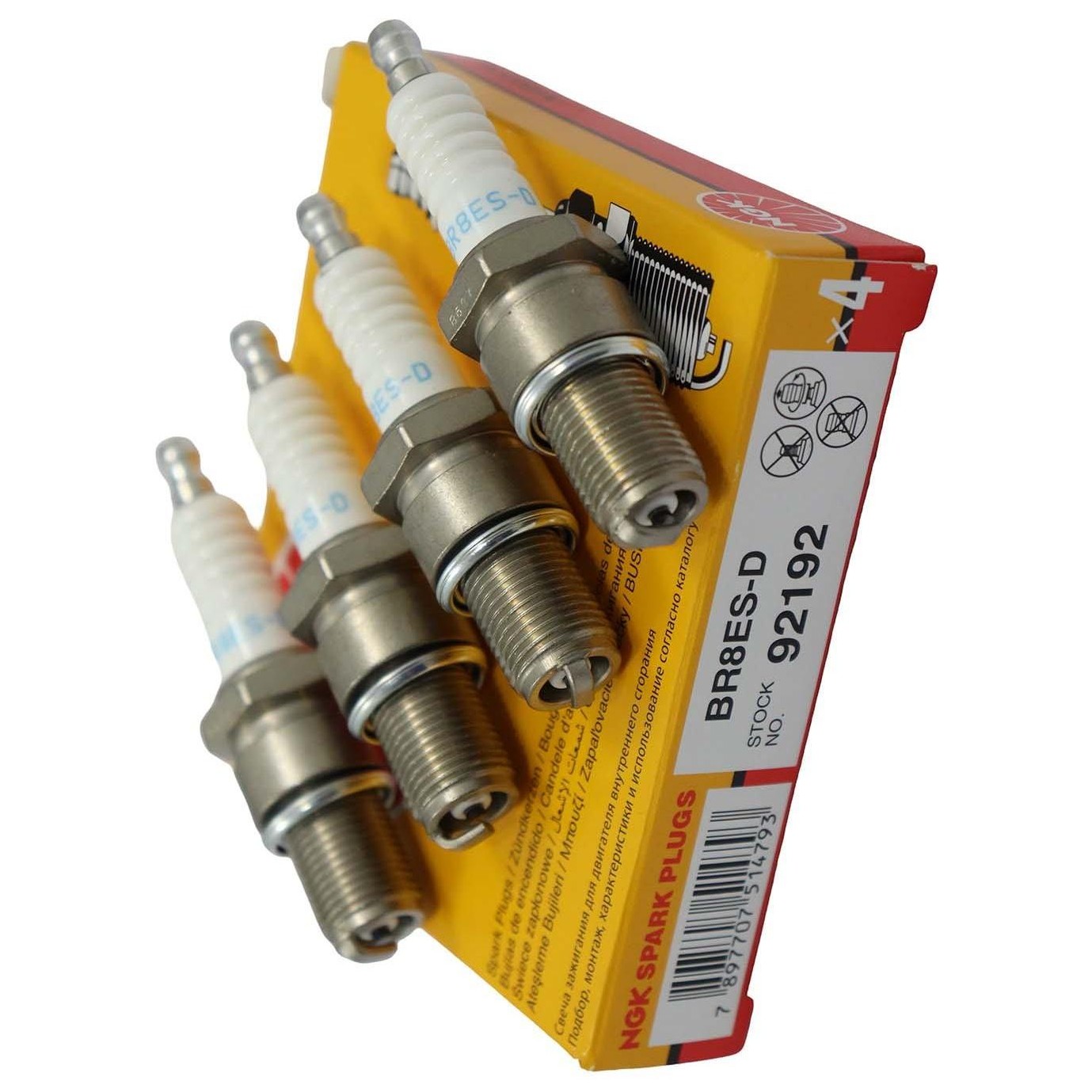 Kit 4 Vela de Ignição - NGK - BR8ES-D