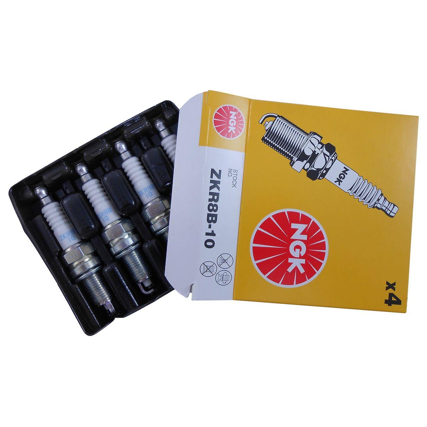 Kit 4 Vela de Ignição - NGK - ZKR8B-10