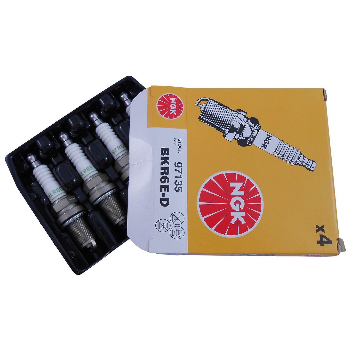 Kit 4 Vela de Ignição Green - NGK - BKR6E-D