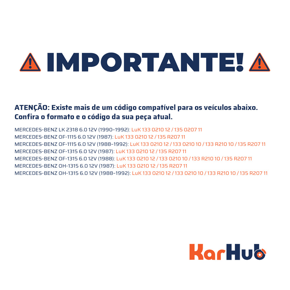 Platô de Embreagem - LuK - 133 0210 12 0