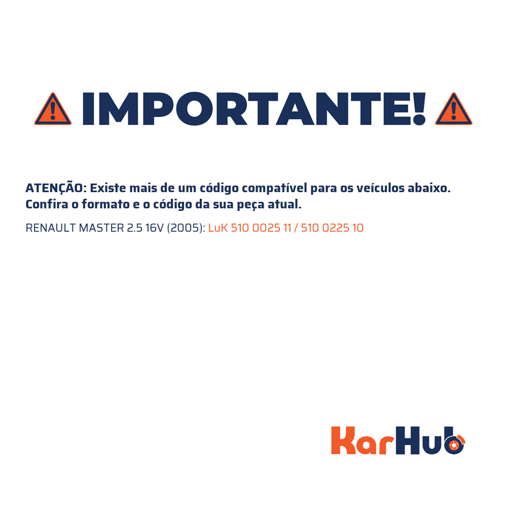 Atuador de Embreagem para Renault Master - LuK - 510 0025 11