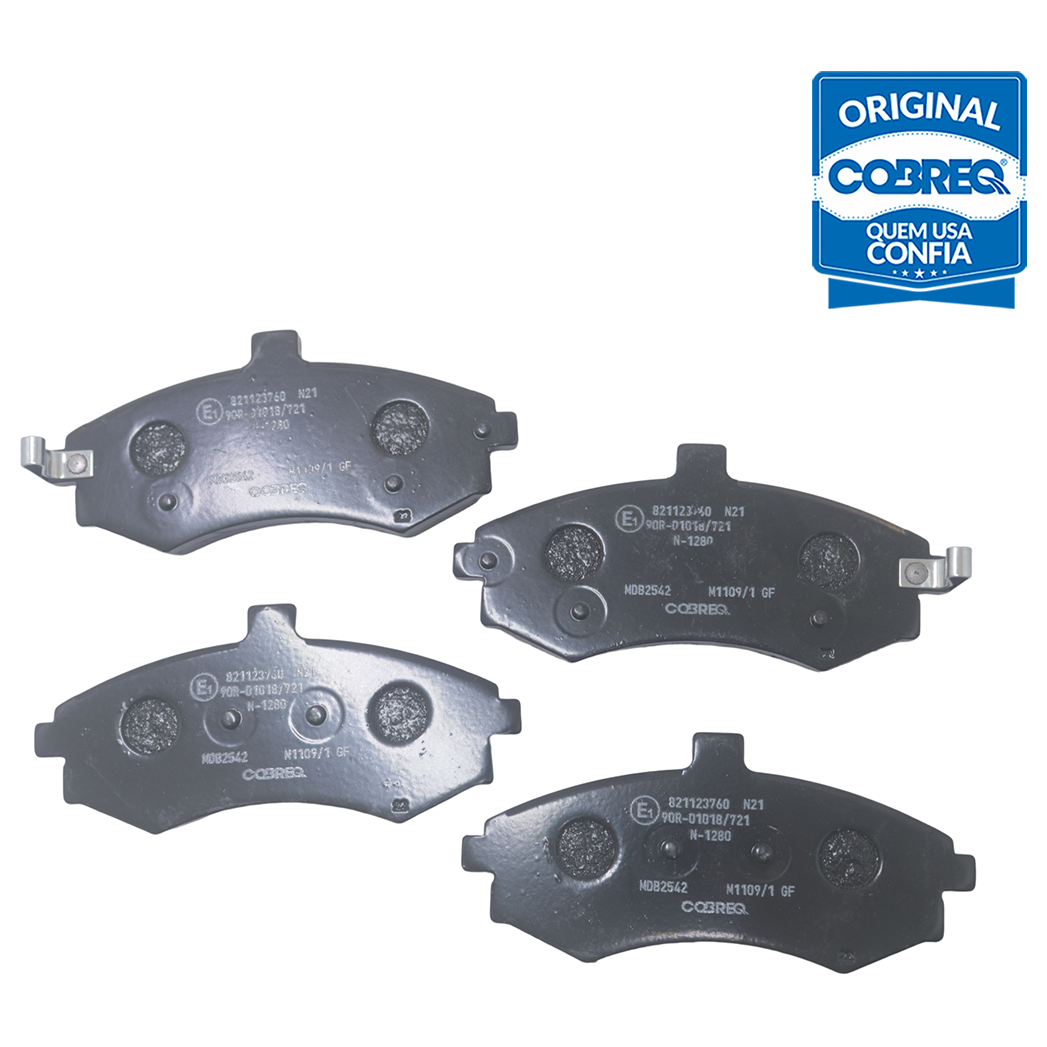 Pastilha de Freio Dianteira para Hyundai Elantra e KIA Cerato - Cobreq - N-1280