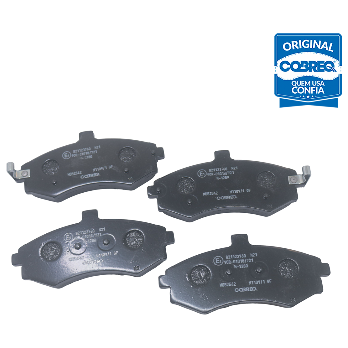 Pastilha de Freio Dianteira para Hyundai Elantra e KIA Cerato - Cobreq - N-1280