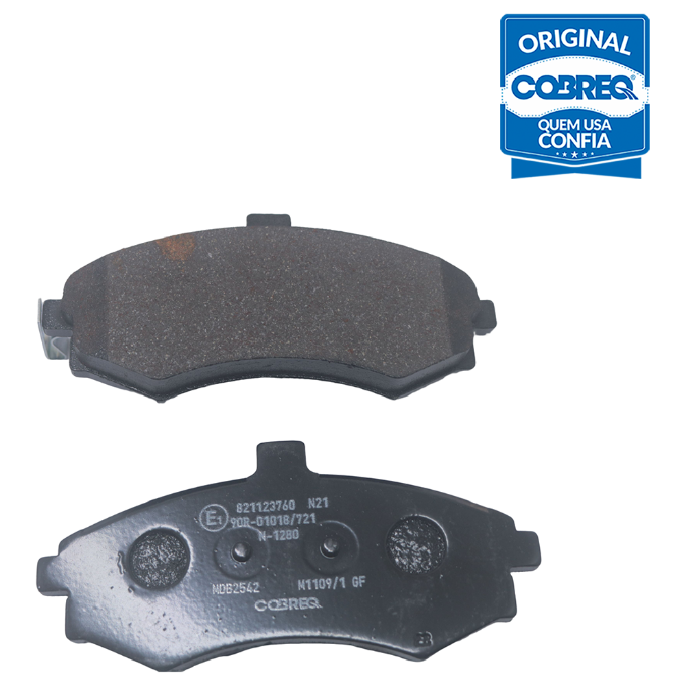 Pastilha de Freio Dianteira para Hyundai Elantra e KIA Cerato - Cobreq - N-1280