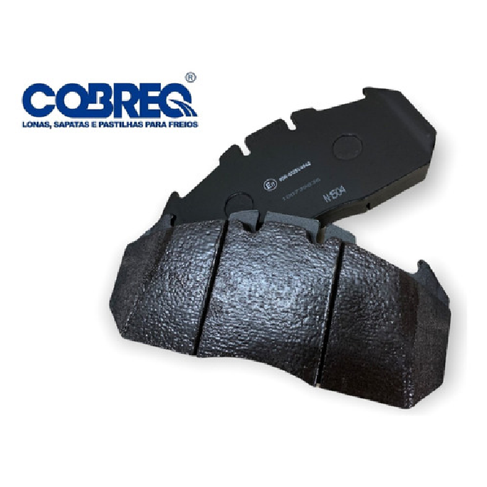 Pastilha de Freio para Volvo B 9 R e B 9 SLA - Cobreq - N-1504