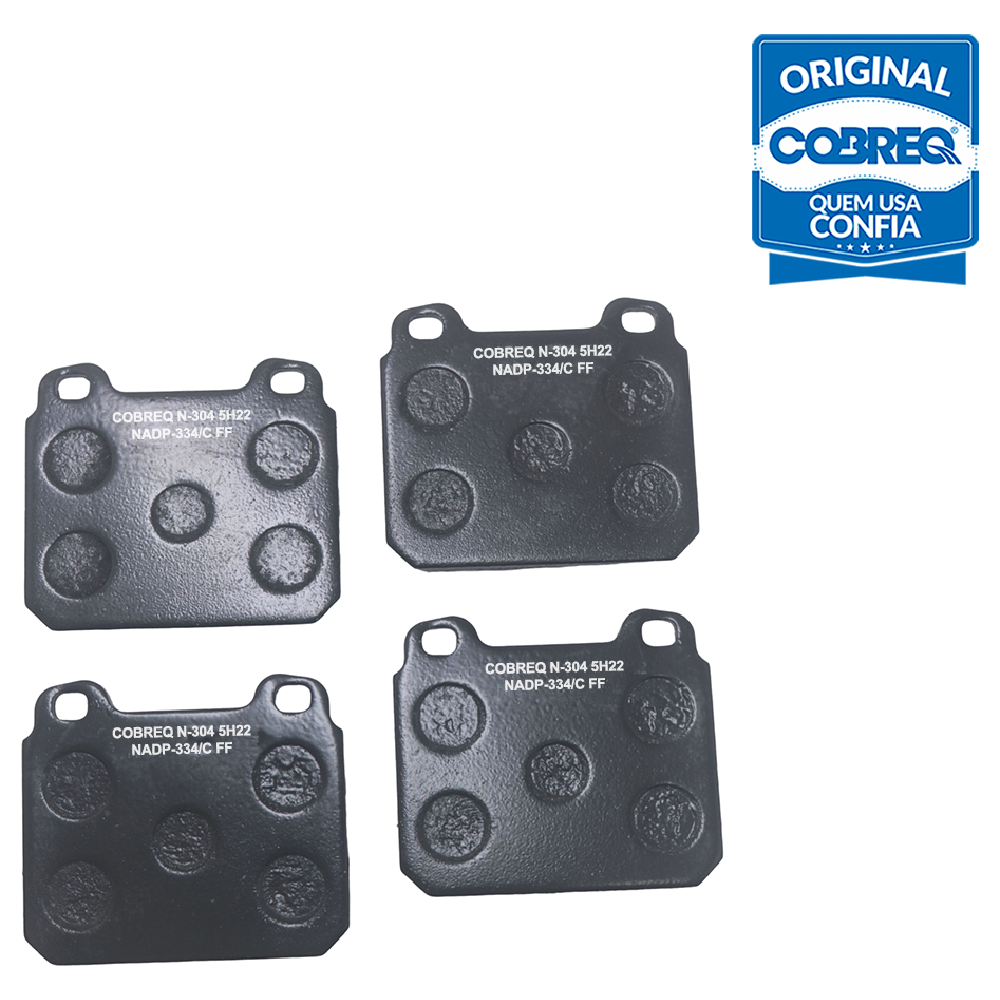 Pastilha de Freio Dianteira para Chevrolet Caravan e Opala - Cobreq - N-304