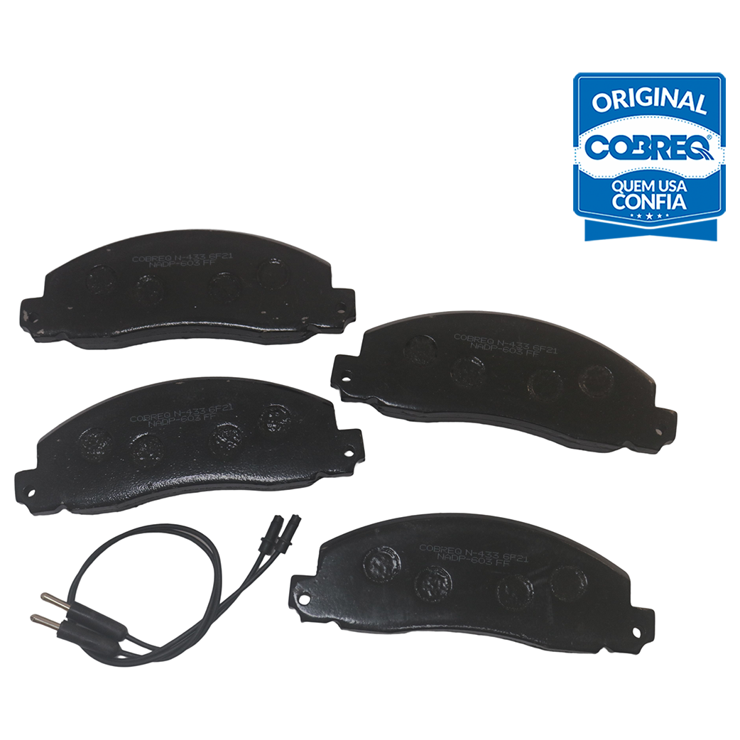Pastilha de Freio Dianteira para Renault Trafic - Cobreq - N-433