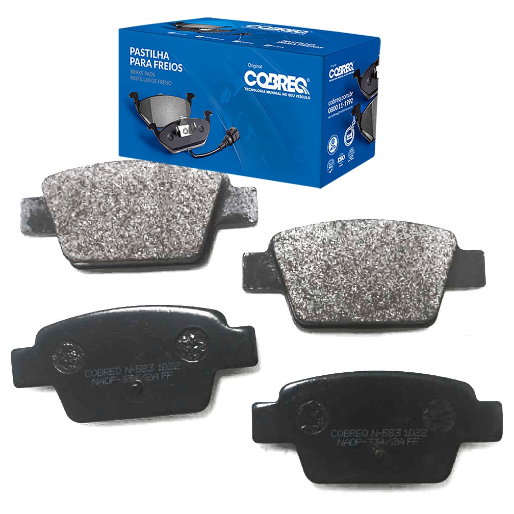 Pastilha de Freio Traseira para Fiat Bravo e Stilo - Cobreq - N-583