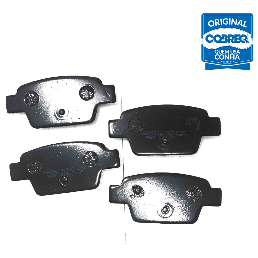 Pastilha de Freio Traseira para Fiat Bravo e Stilo - Cobreq - N-583