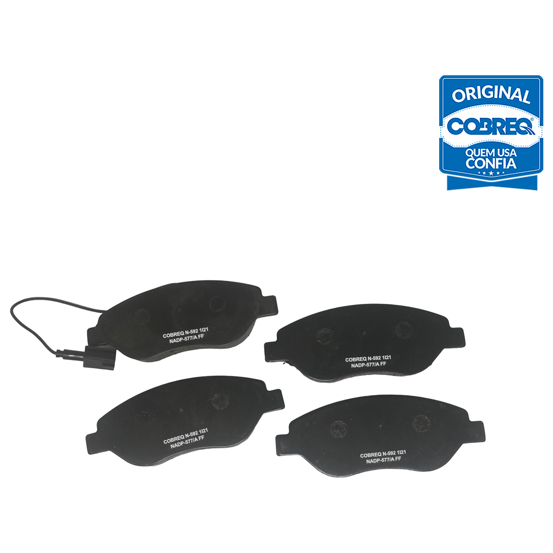 Pastilha de Freio Dianteira para Fiat Bravo e Stilo - Cobreq - N-592