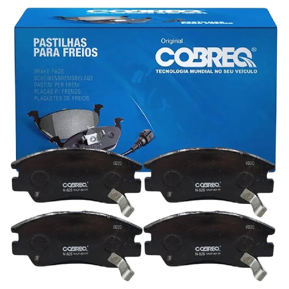 Pastilha de Freio Dianteira para Mitsubishi L200 e L300 - Cobreq - N-826