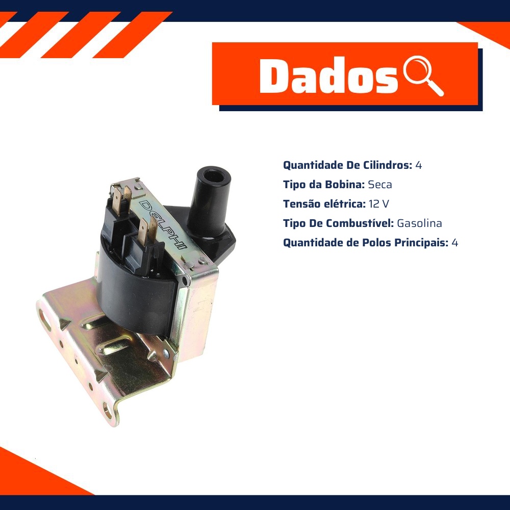 Bobina de Ignição para Chevrolet Corsa - Delphi - CE10510