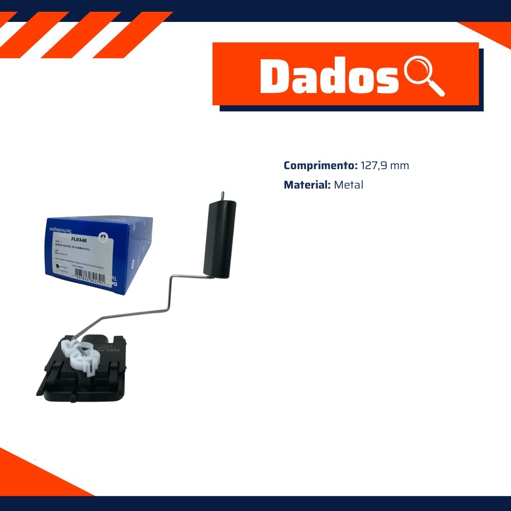 Sensor de Nível de Combustível para Chevrolet Spin - Delphi - FL0348