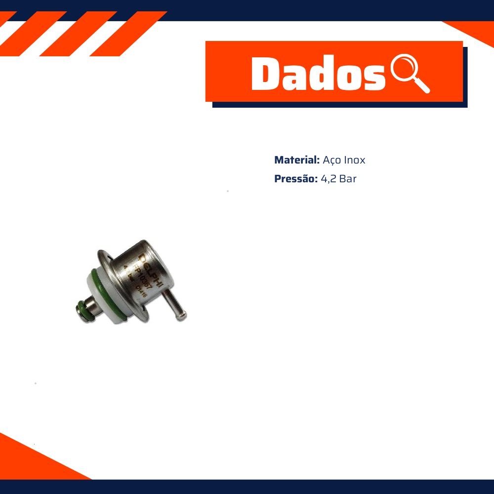 Regulador de Pressão para Volkswagen Gol e Saveiro - Delphi - FP10367