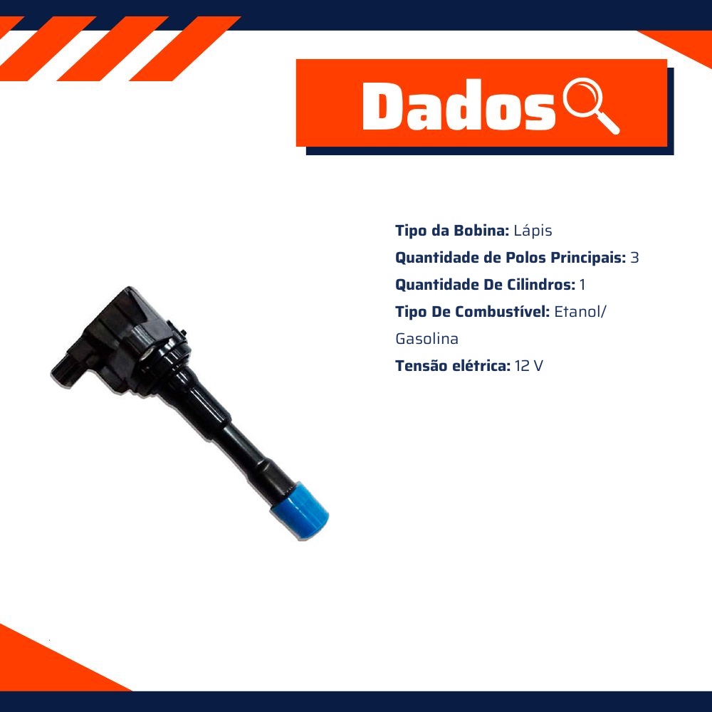 Bobina de Ignição para Honda FIT - Delphi - GN10248