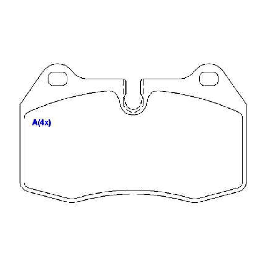 Jogo de Pastilhas de Freio Dianteira para BMW 850i e Ferrari 512 M - Syl - 1065