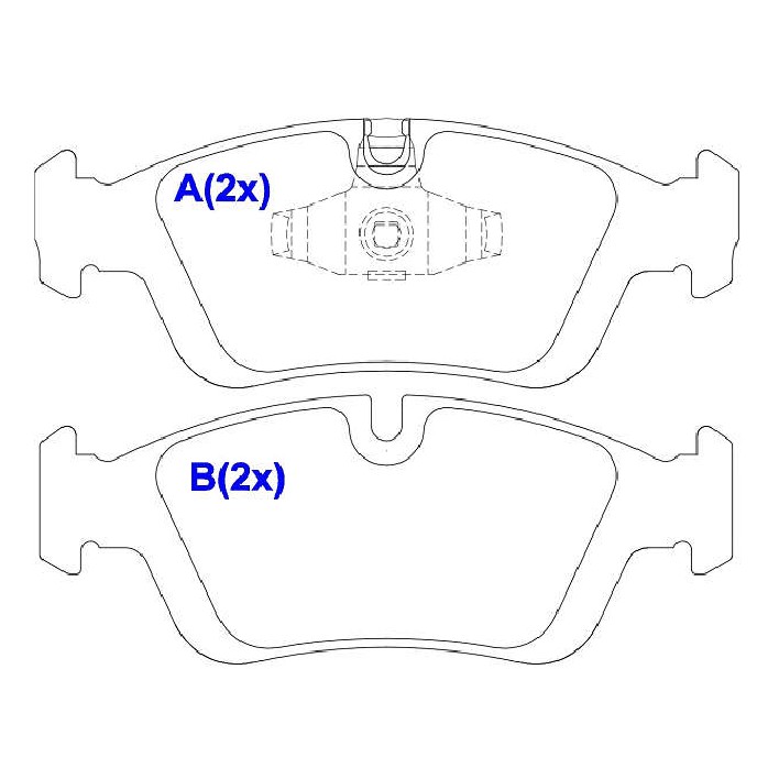 Jogo de Pastilhas de Freio Dianteira para BMW 120i e 320i - Syl - 1079