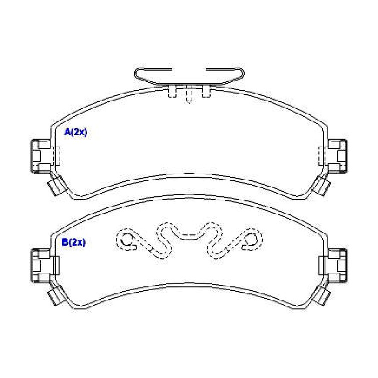 Jogo de Pastilhas de Freio Dianteira para Chevrolet Blazer e S10 - Syl - 1114