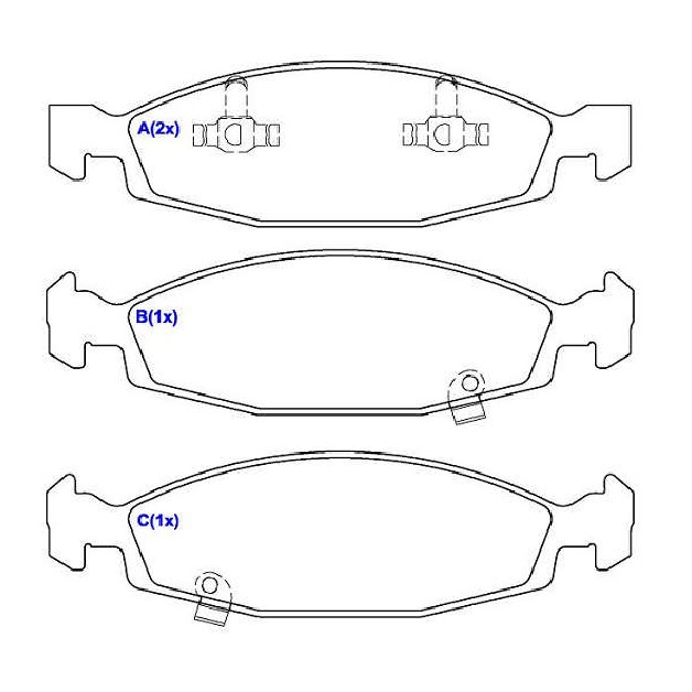 Jogo de Pastilhas de Freio Dianteira para Jeep Grand Cherokee - Syl - 1126