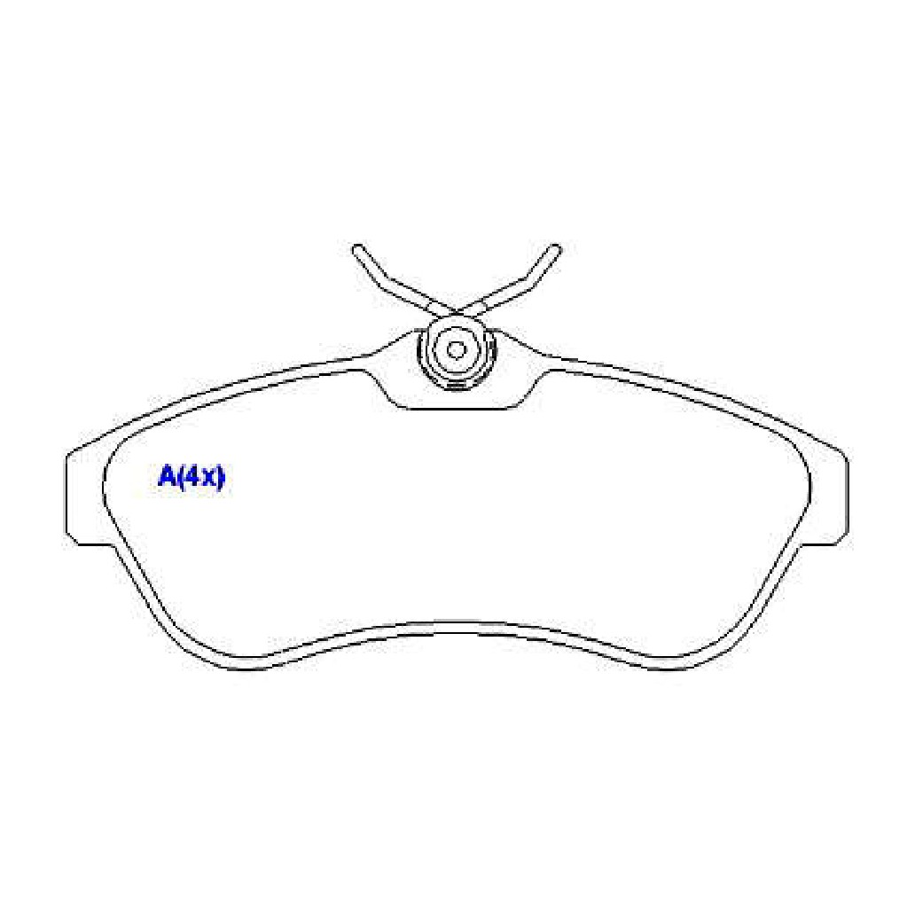Jogo de Pastilhas de Freio Dianteira para Citroen C3 - Syl - 1154