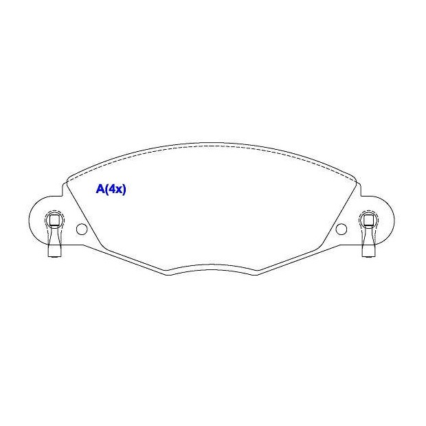Jogo de Pastilhas de Freio Dianteira para Citroen C5 e C5 Break - Syl - 1155