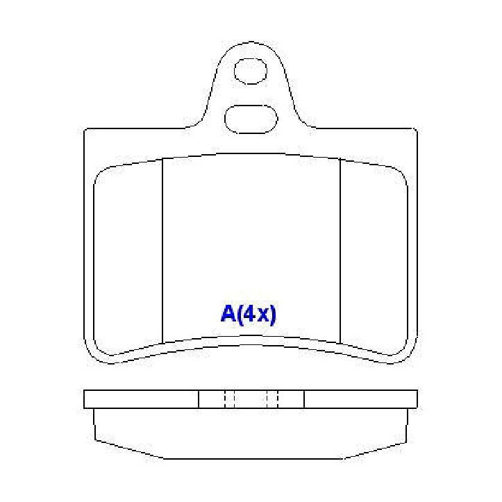 Jogo de Pastilhas de Freio Traseira para Citroen C5 e C5 Break - Syl - 1157
