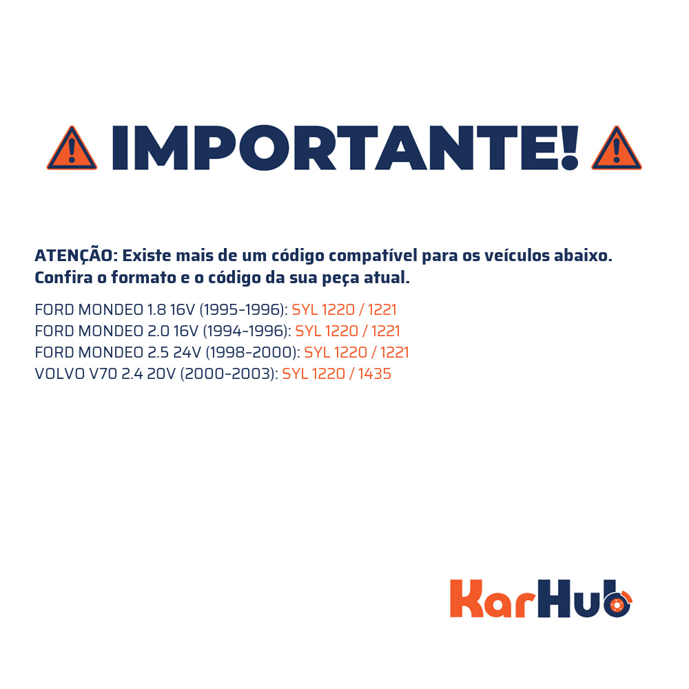 Jogo de Pastilhas de Freio Dianteira para Ford Mondeo e Volvo V70 - Syl - 1220