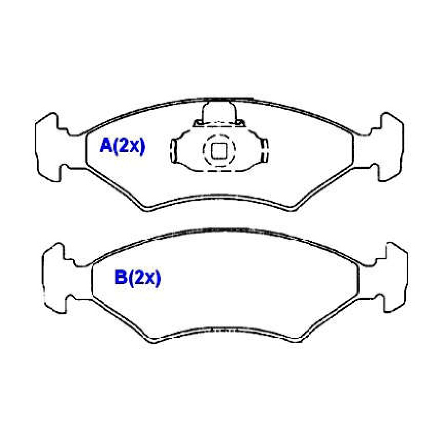 Jogo de Pastilhas de Freio Dianteira para Ford Fiesta e Ka - Syl - 1229