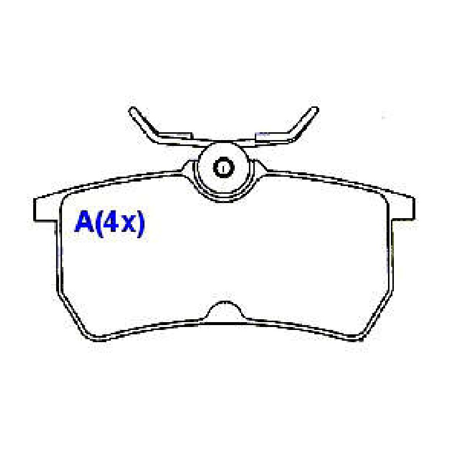 Jogo de Pastilhas de Freio Traseira para Ford Focus - Syl - 1241