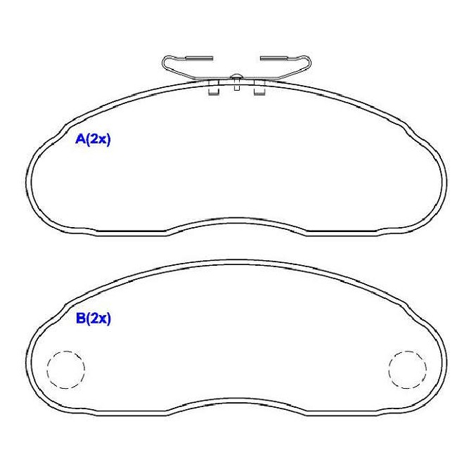 Jogo de Pastilhas de Freio Dianteira para Mercedes-Benz MB 180 - Syl - 1291