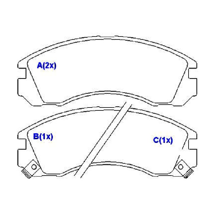 Jogo de Pastilhas de Freio Dianteira para Mitsubishi L200 e Pajero - Syl - 1311