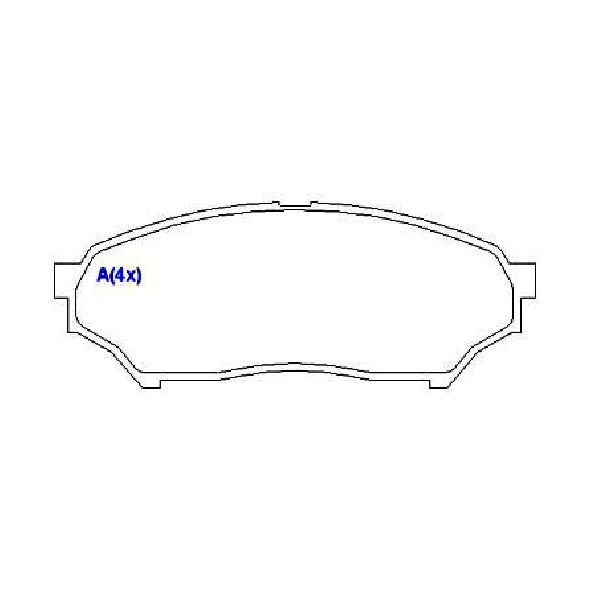 Jogo de Pastilhas de Freio Dianteira para Mitsubishi Pajero e Pajero Tr4 - Syl - 1314