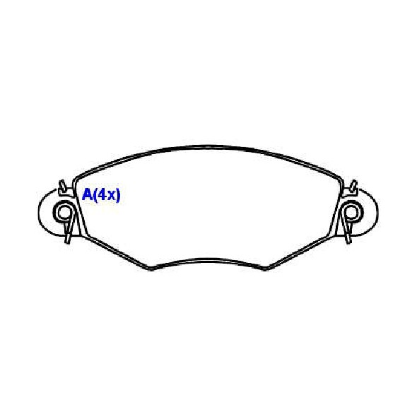 Jogo de Pastilhas de Freio Dianteira para Peugeot 206 - Syl - 1326
