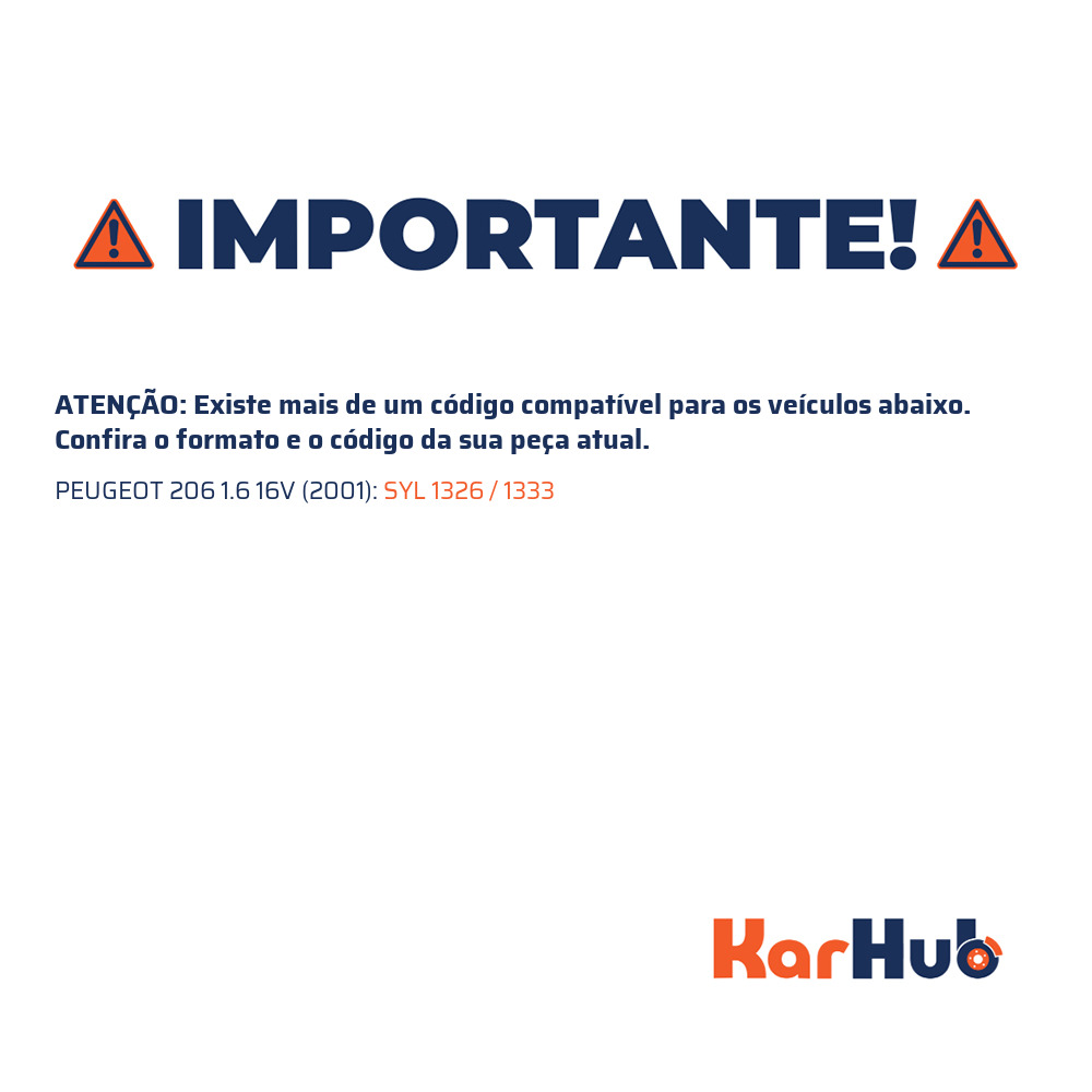 Jogo de Pastilhas de Freio Dianteira para Peugeot 206 - Syl - 1326