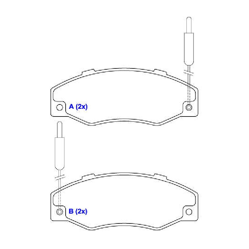 Jogo de Pastilhas de Freio Dianteira para Renault R21 - Syl - 1340