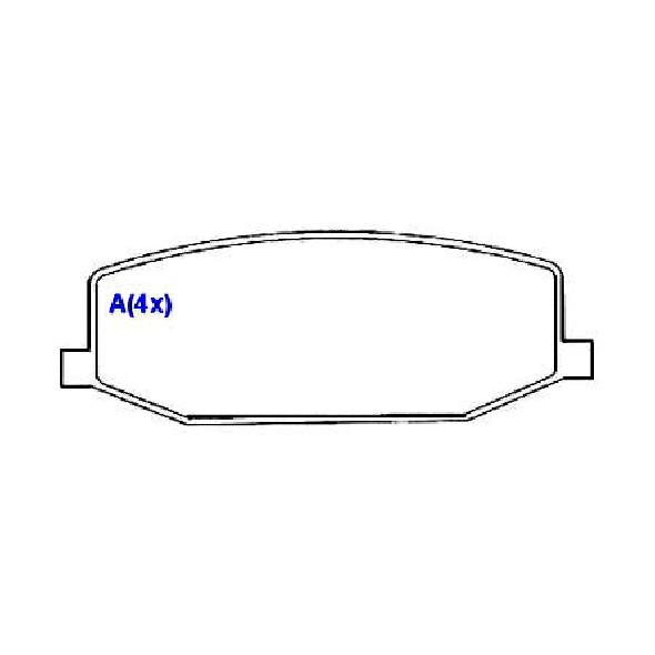 Jogo de Pastilhas de Freio Dianteira para Suzuki Jimny - Syl - 1375