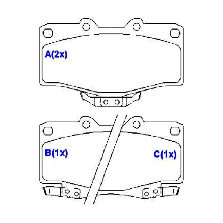 Jogo de Pastilhas de Freio Dianteira para Toyota Hilux - Syl - 1383
