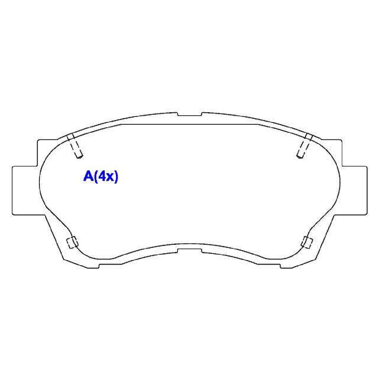 Jogo de Pastilhas de Freio Dianteira para Toyota Camry - Syl - 1395