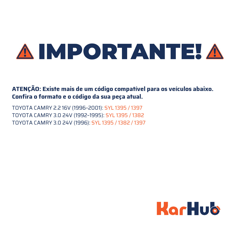 Jogo de Pastilhas de Freio Dianteira para Toyota Camry - Syl - 1395