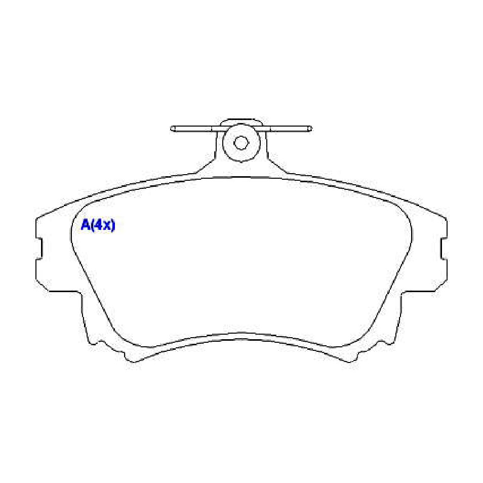 Jogo de Pastilhas de Freio Dianteira para Volvo S40 e V40 - Syl - 1431