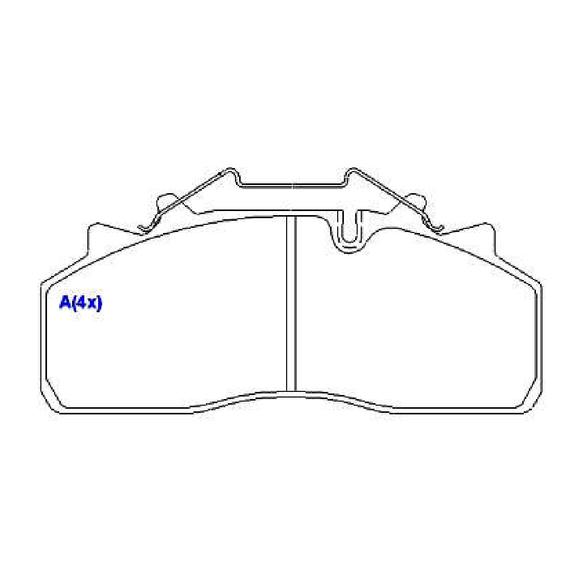 Jogo de Pastilhas de Freio Dianteira para Volvo VM23 210 - Syl - 1433