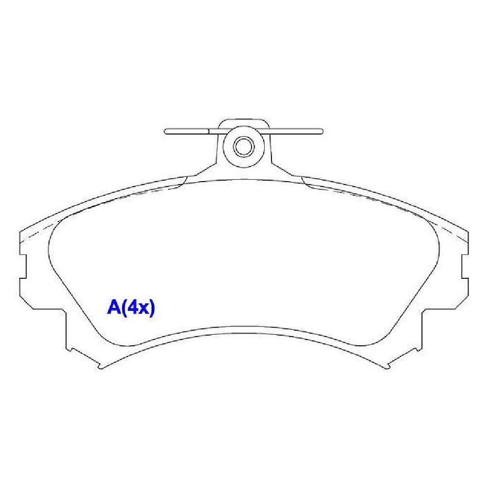 Jogo de Pastilhas de Freio Dianteira para Volvo S40 e V40 - Syl - 1437
