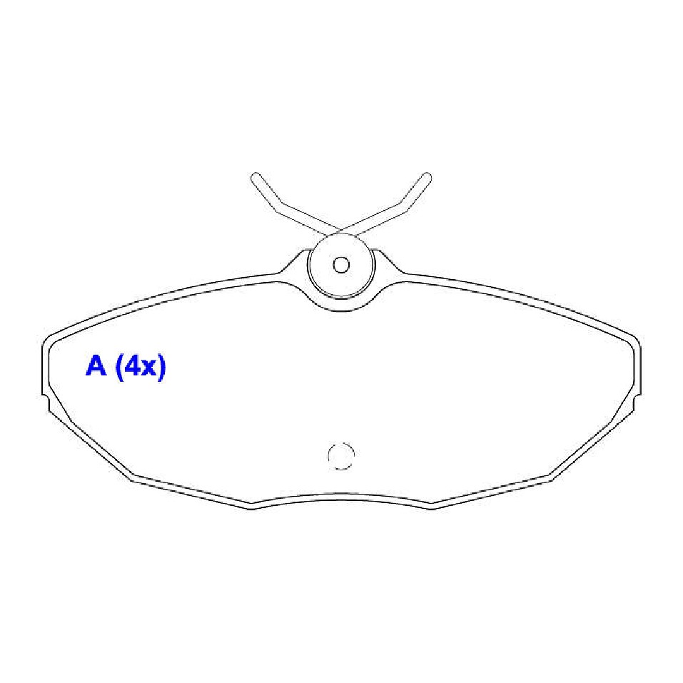 Jogo de Pastilhas de Freio Traseira para Jaguar S-TYPE e Troller T4 - Syl - 1460