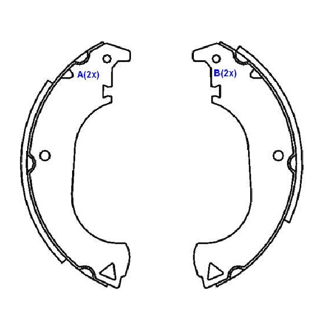 Sapata de Freio para Fiat Doblo e Strada - Syl - 203005