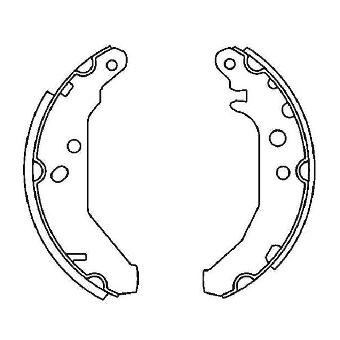 Sapata de Freio para Ford Fiesta - Syl - 203106