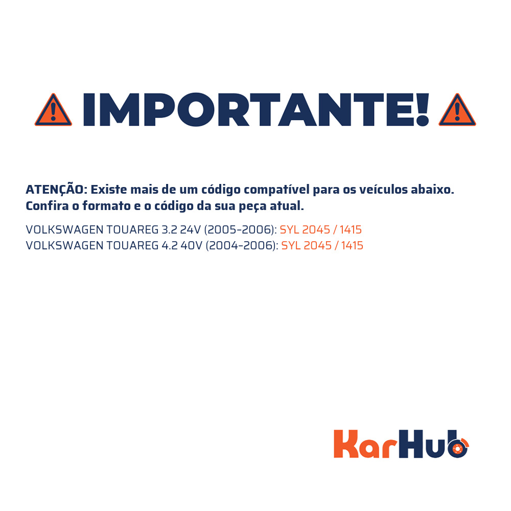 Jogo de Pastilhas de Freio Traseira para Volkswagen Touareg - Syl - 2045